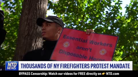 Florida Sues Biden Admin Over Vax Mandate; Thousands of NY Firefighters Protest Mandate | NTD News