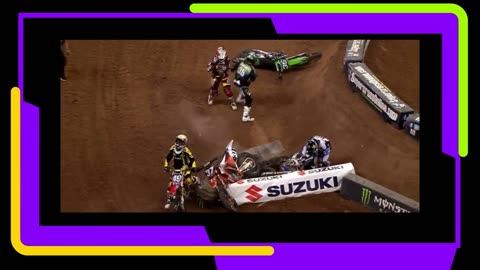 Accident during motocross racing