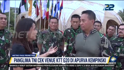 Panglima TNI Tinjau Pengamanan Lokasi KTT G20