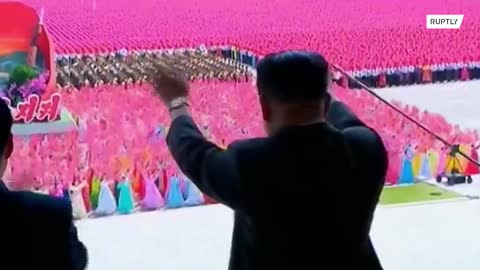 Massive choreography spectacle held in Pyongyang on birthday anniversary
