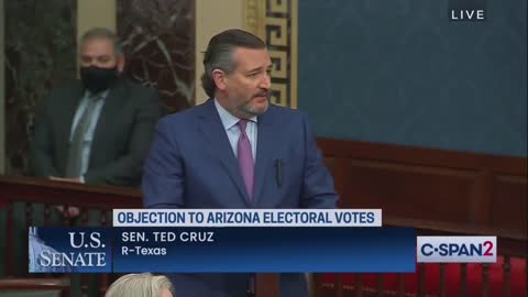 Senator Cruz objects to the electoral college submission of Arizona