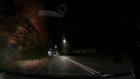 Night driving riving from Plymouth to Tavistock . Speedlapse. GoPro 23rd March 2023