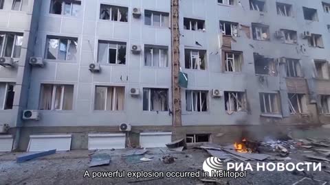 A powerful explosion occurred in Melitopol