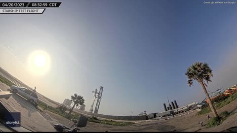 Stunning video shows SpaceX Starship launch obliterate car and tree