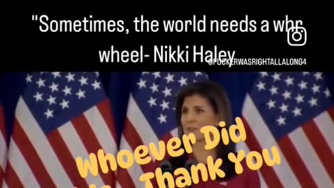 Politics - 2024 The Fake Republican Globalist Communist Rhinos Like Nikki Haley Puppet