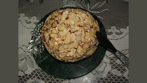 Olive, Onion & Almond Cheese Ball Recipe