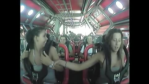 Roller Coaster Ride | almost Nip Slip in Roller coaster | Roller coaster almost nip slip