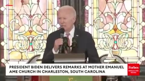 Biden screams a black pastor's words, mimicking Hillary who did the same