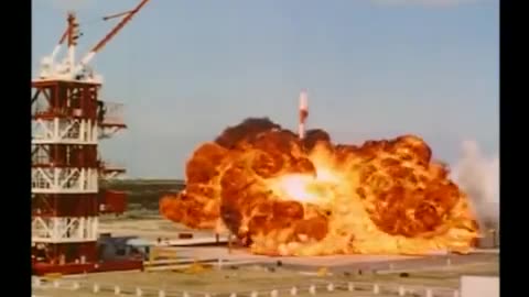 Vanguard TV3 Rocket Launch Explosion 1957