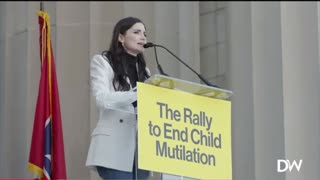 Landon Starbuck Speaks At The Rally To End Child Mutilation