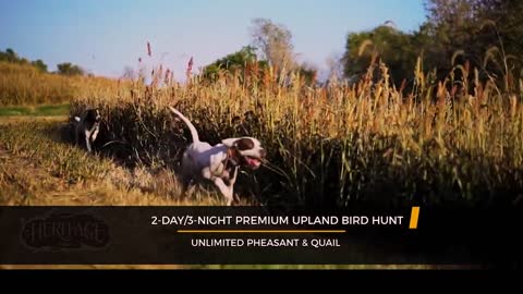 Heritage 1865 2-Day 3-Night Premium Upland Bird Hunt