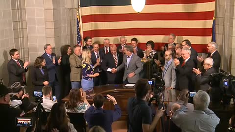 Nebraska Gov. Jim Pillen signs constitutional carry bill into law