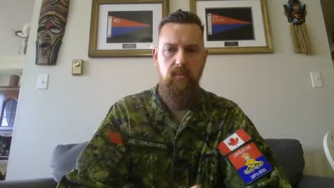 Canadian Army Major Stephen Chledowski speaks out against government tyranny