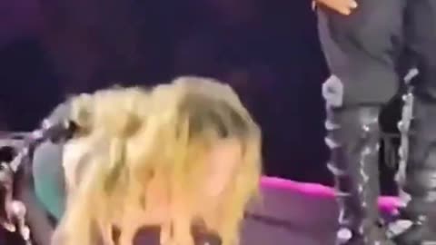 Not Again U Clumsy Bitch.. Madonna crashes ON STAGE during a performance!!
