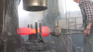 Old Man Strength, Working A Hammer Forge