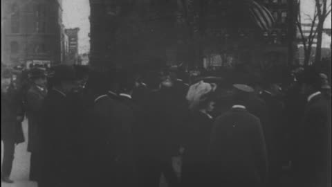 Opening Ceremonies, New York Subway (1904 Original Black & White Film)