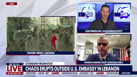 Breaking Israel war Rage erupts outside U.S. embassy in Lebanon LiveNOW from FOX