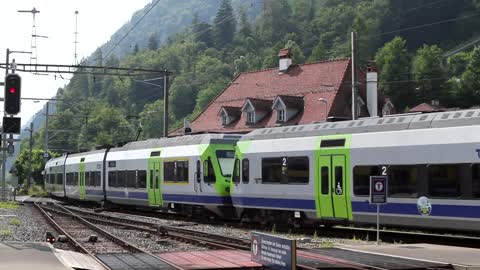 Swiss Rail at Interlaken Ost - 2013