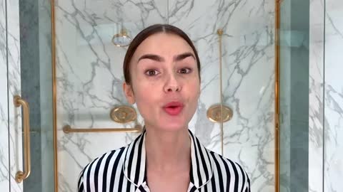 Lily Collins's Day-to-Night French Girl Look _ Beauty Secrets _ Vogue