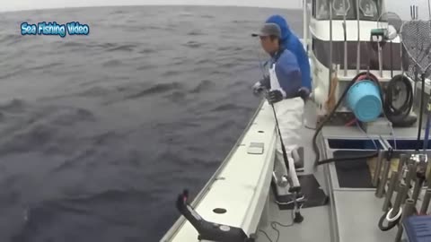 Amazing Fastest Giant Bluefin Tuna and Swordfish Fishing skill - Most Satisfying Sea Fishing Video