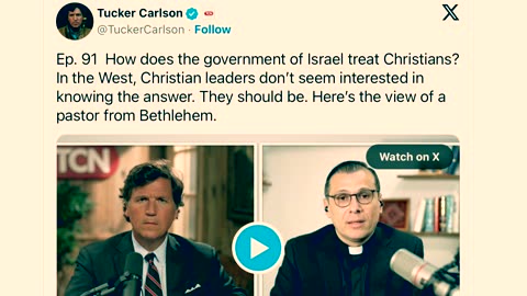 Tucker Carlson slams Pro-Israel Christians