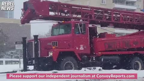 Hundreds Of Trucks Descend On Alberta's Capital City To Protest Covid-19 Restrictions