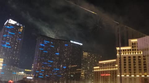 Watching the big fireworks in Las Vegas