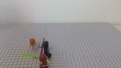 Darth Maul Vs. Obi-Wan and Qui-Gon Lego Stop-Motion