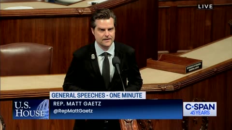 Congressman Matt Gaetz Recognizes Dr. Devin Stephenson