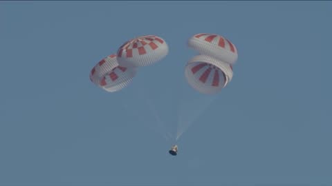 SpaceX Crew Dragon return from space station on Demo-1 Mission