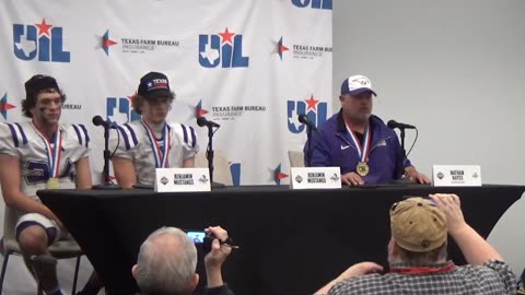 Texas 1A Division 2 State Champion Benjamin Press Conference 2023
