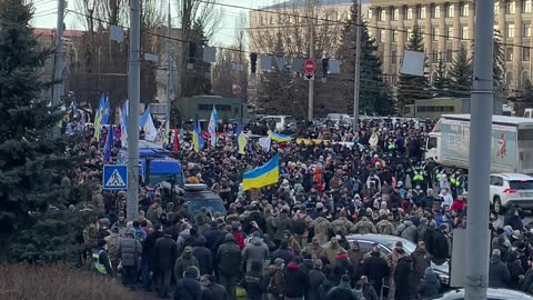 Ukrainian nationalists protest in Kiev