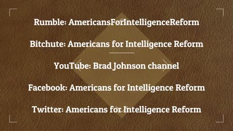 How to find Americans for Intelligence Reform & Brad Johnson on the internet
