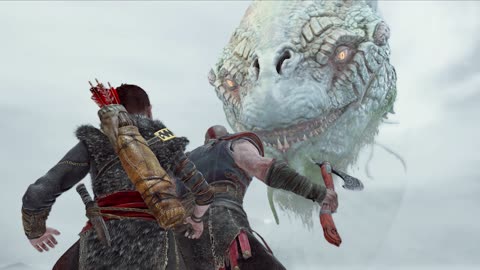 Kratos Wakes Up the World Serpent in God of War - Watch the Jaw-Dropping Moment