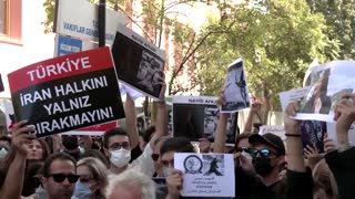 Iranians in Turkey protest over Mahsa Amini death