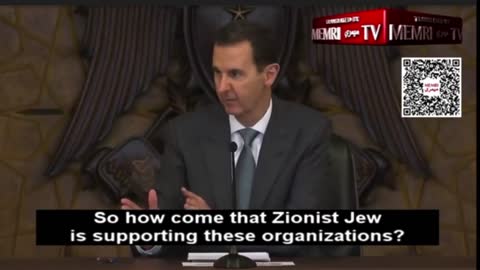 Syrian President Bashar Al-Assad: The "Zionist Jew" Zelensky Supports Nazi Collaborators