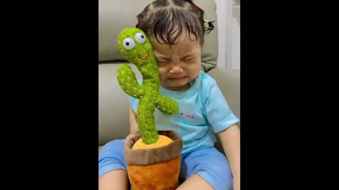Baby Crying with DANCING CACTUS TOY