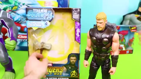 Superheros toys unboxing and review collection for kids