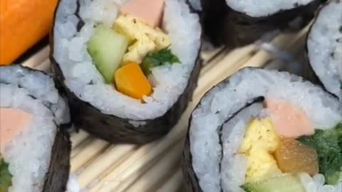 How to cook kimbap simple | Amazing short cooking video | Recipe and food hacks