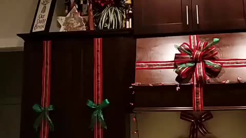 Christmas cabinets