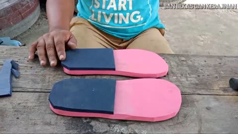 How to make beautiful sandals with simple tools