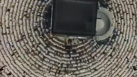 Muslims praying in Mecca