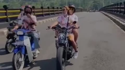 Motorcycle Style Girl