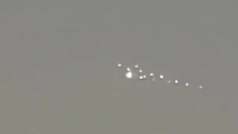 UFO group flight in unknown area