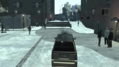 My stunt in GTA IV #12 - Car Vs. a lamppost