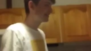 Guy white shirt gets slapped really hard