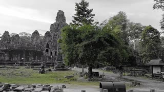 Cycling A Round Bayon Temple