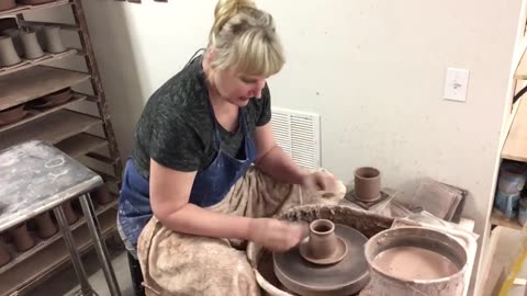 Turning a butter keeper