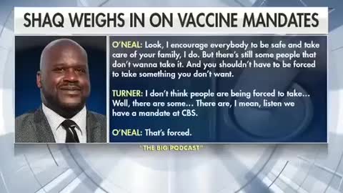 Shaquille O'Neal against forced vaccination