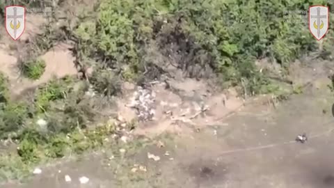 Russians Used a Kamikaze Ground Attack Drone Against a Ukrainian Trench